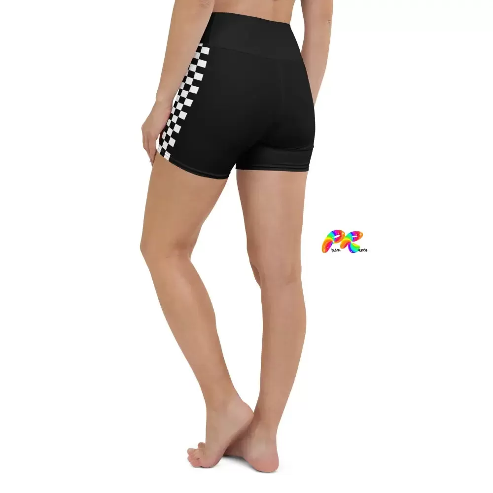 Checkered Yoga Shorts