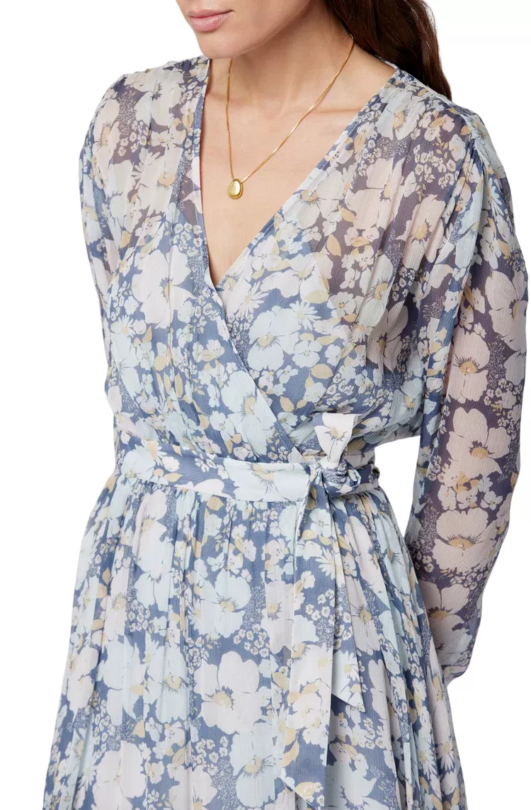 Clara Mini Silk Dress - Nightshadow Blue