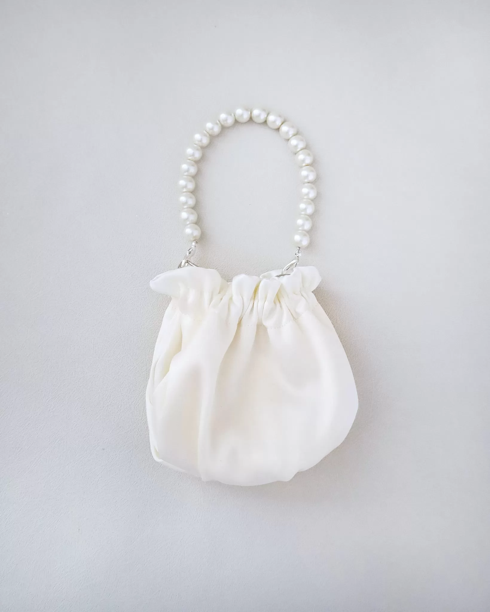 Cleo Pearl Satin Mini Pouch