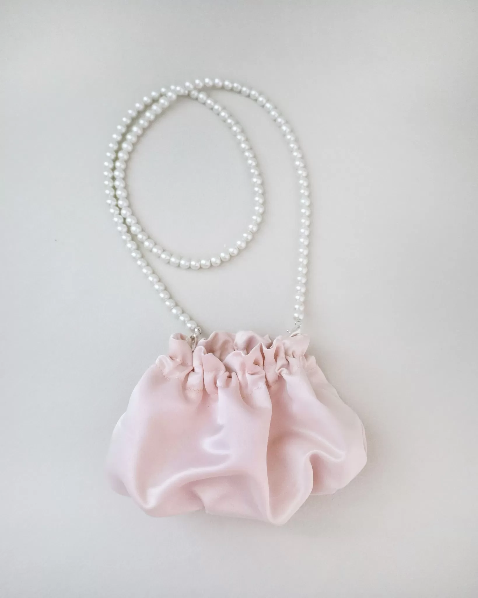 Cleo Pearl Satin Mini Pouch