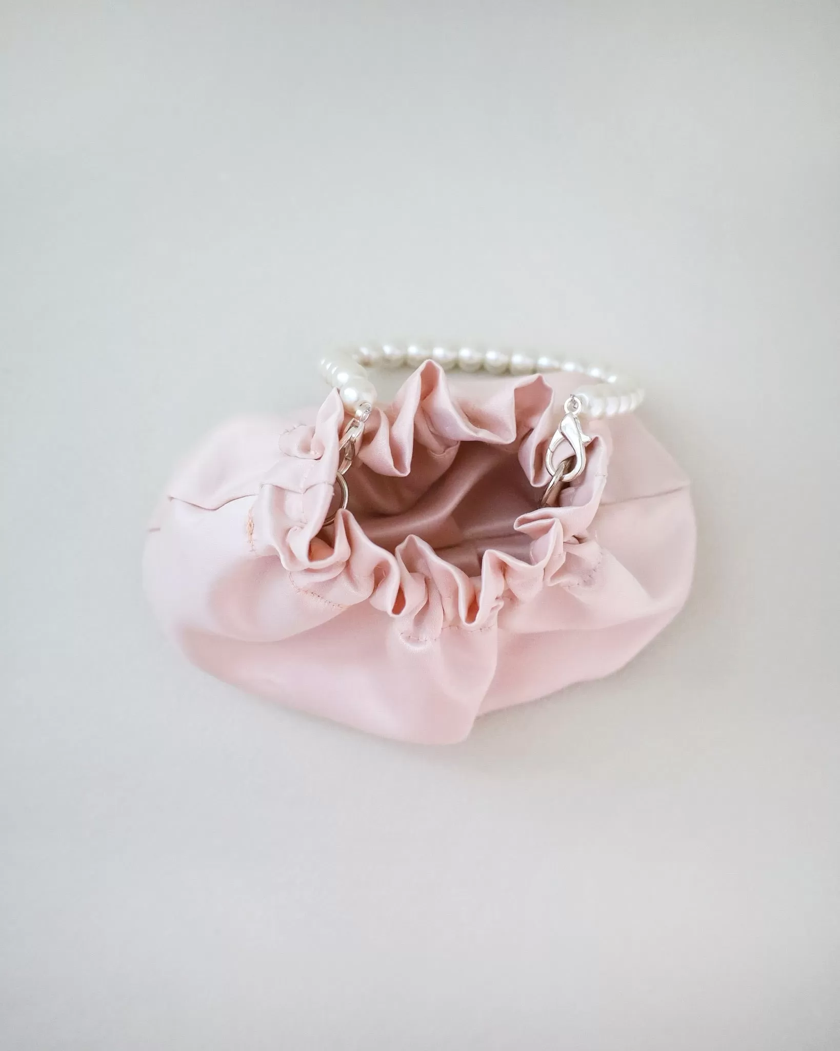 Cleo Pearl Satin Mini Pouch