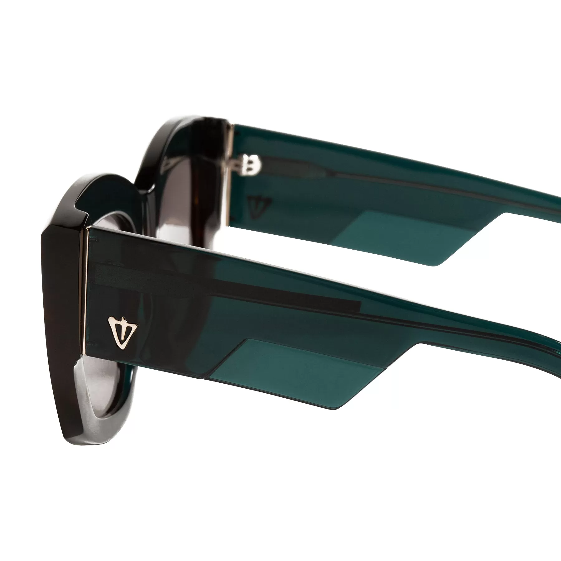 Coltrane | Sunglasses - Dark Sea Green w. Tort Centre / Brown Lens