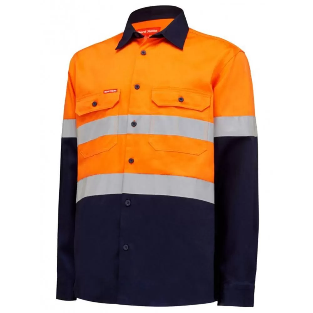 Core Hi Vis 2 Tone Taped Drill Shirt