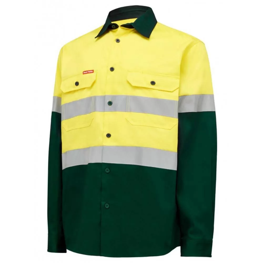 Core Hi Vis 2 Tone Taped Drill Shirt