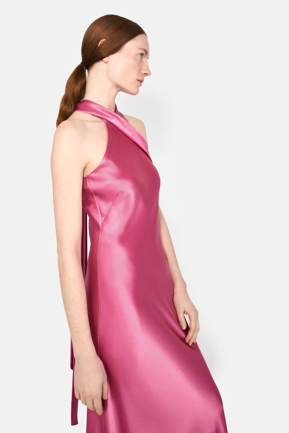 CROPPED PANDORA DRESS - MAGENTA