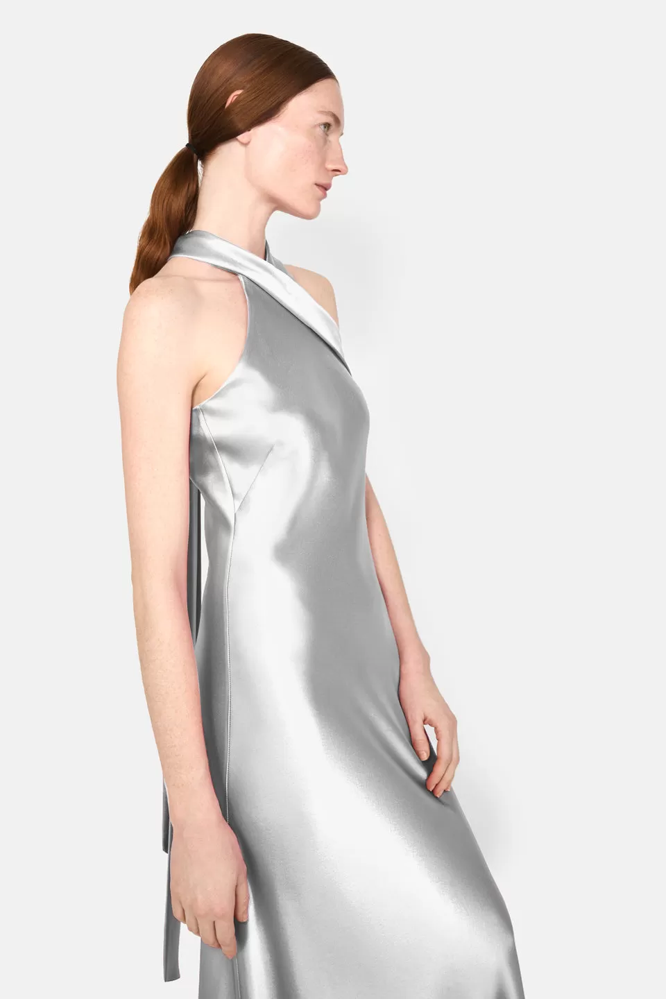 CROPPED PANDORA DRESS - PLATINUM