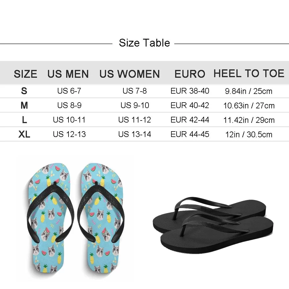 Custom Face Personlized Flip Flops For Both Man And Woman Funny Gift For Vacation,Wedding Ideas For Guests