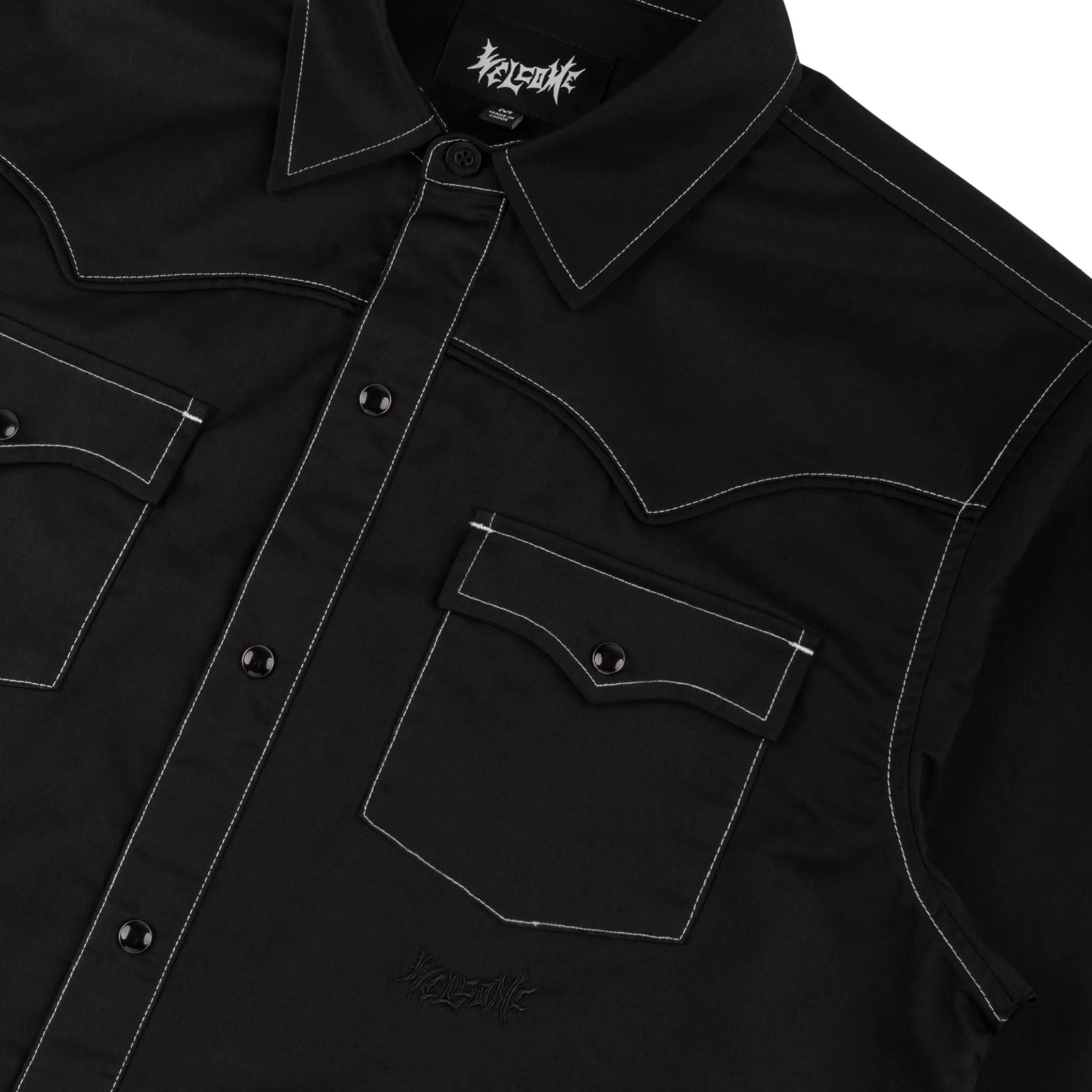 Desperado Twill Wester Shirt - Black