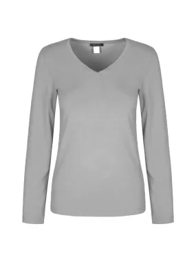 Dolcezza V-Neck Pullover - Silver