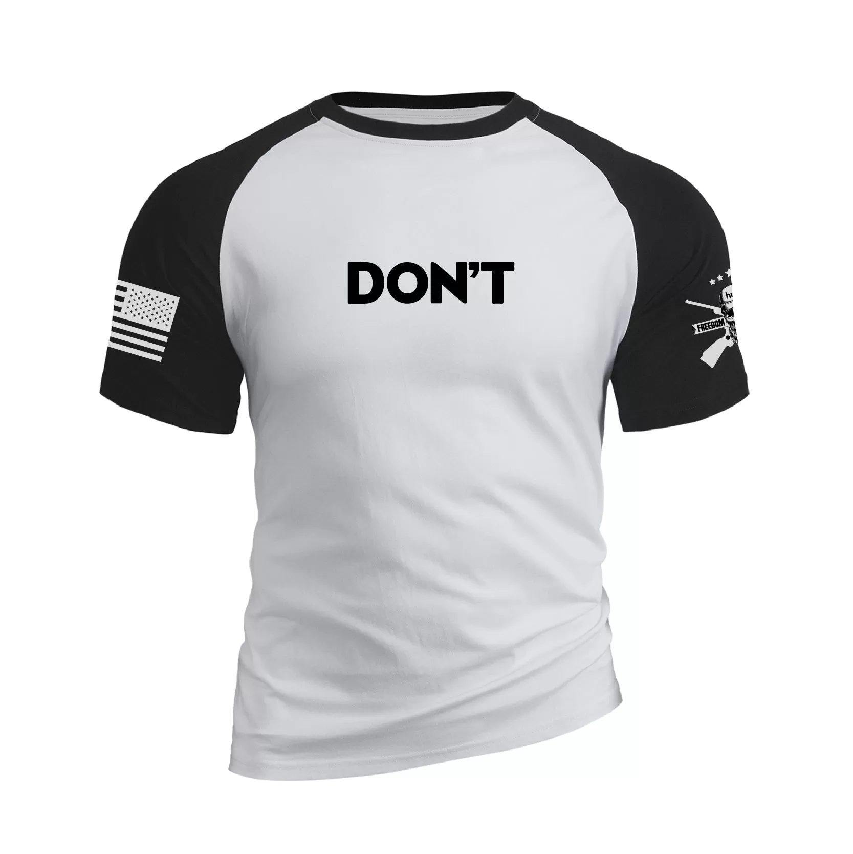 DON'T RAGLAN GRAPHIC TEE