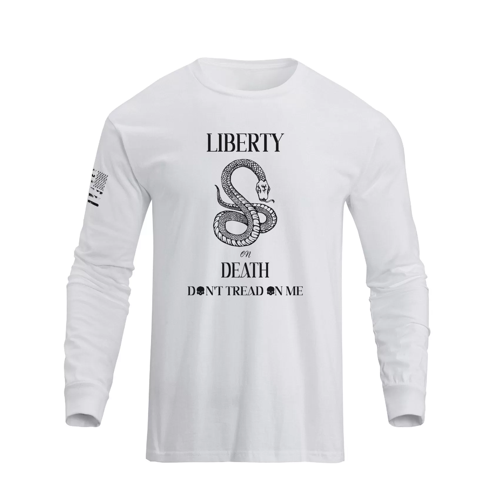 DON'T TREAD ON ME GRAPHIC LONG SLEEVE T-SHIRT