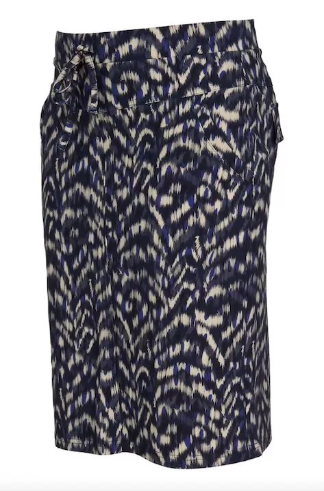 DS - Renny indigo print skirt