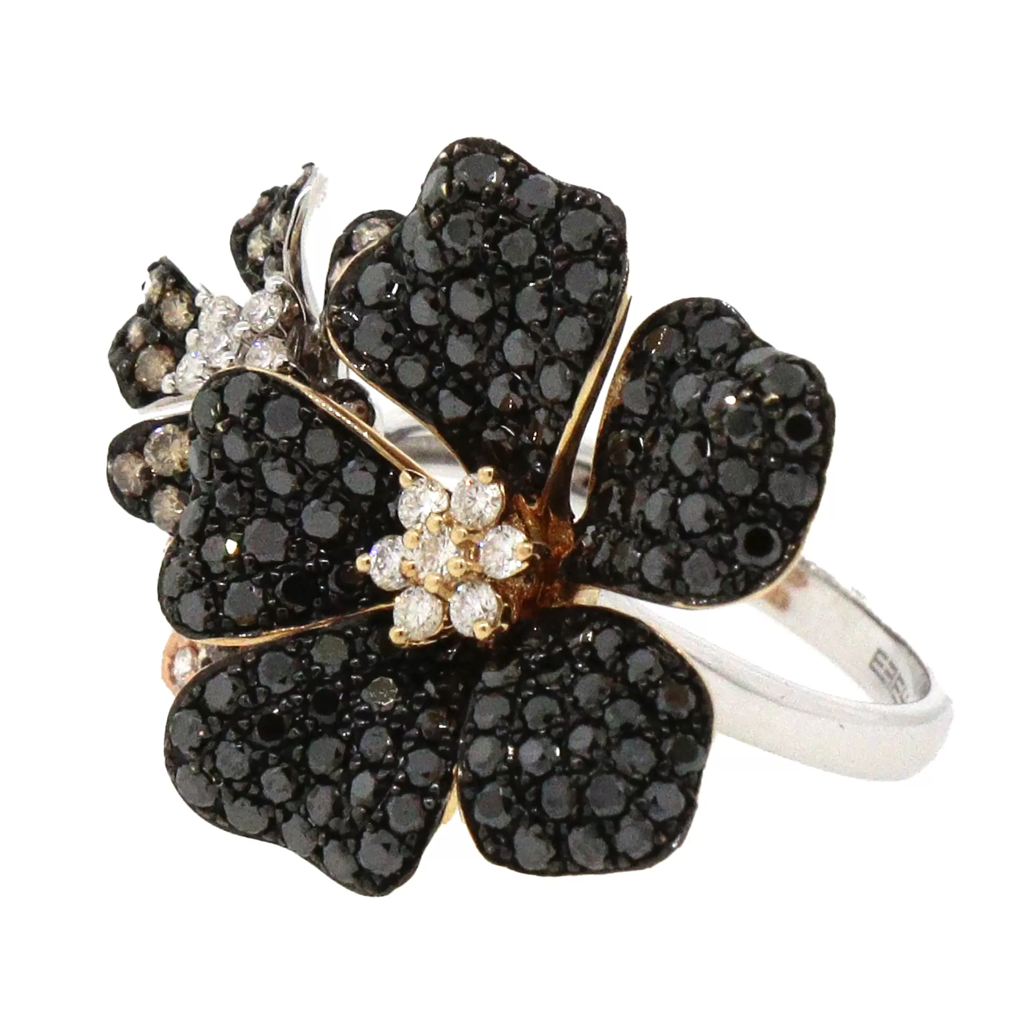 Effy Nature Multi Color Diamond Flower Ring