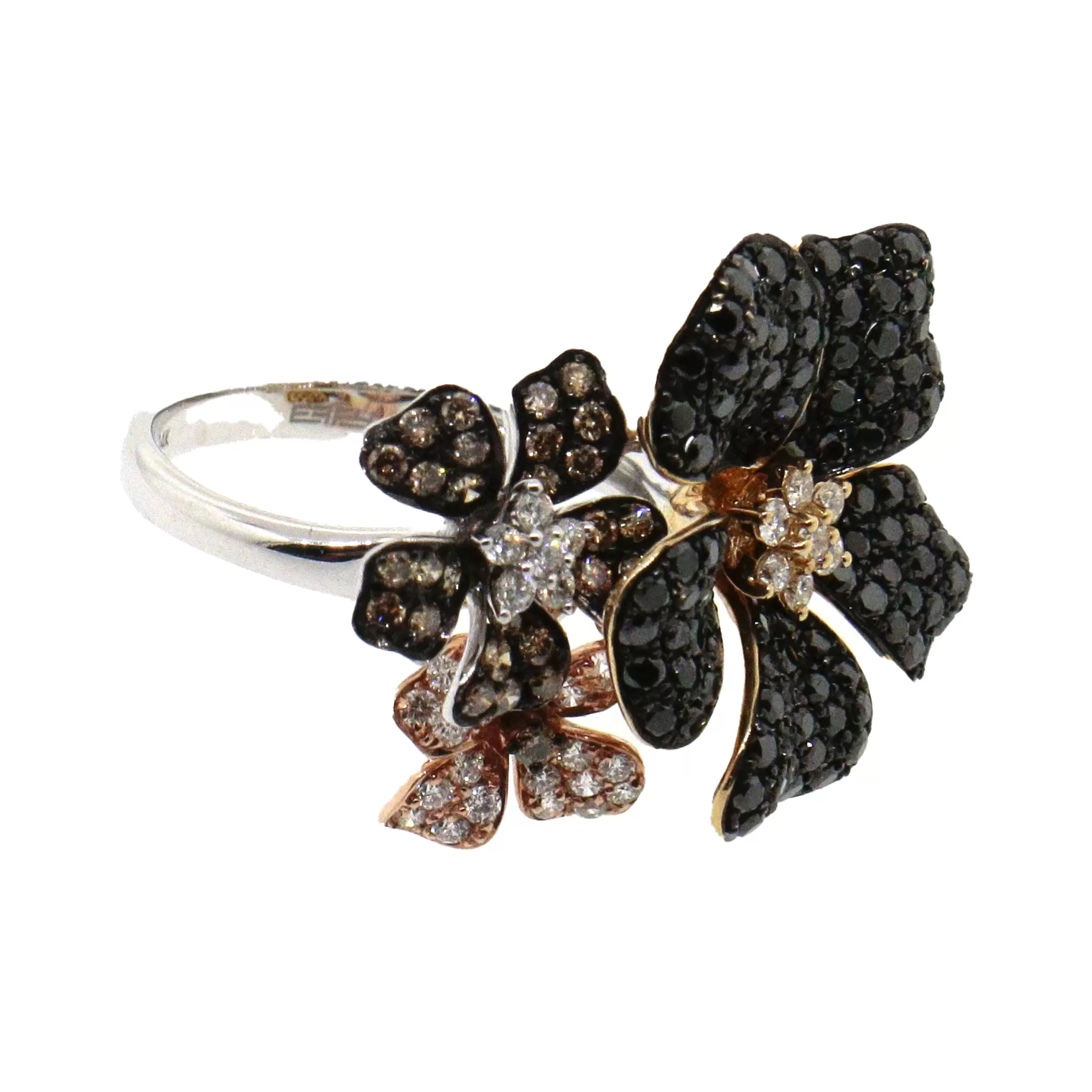 Effy Nature Multi Color Diamond Flower Ring