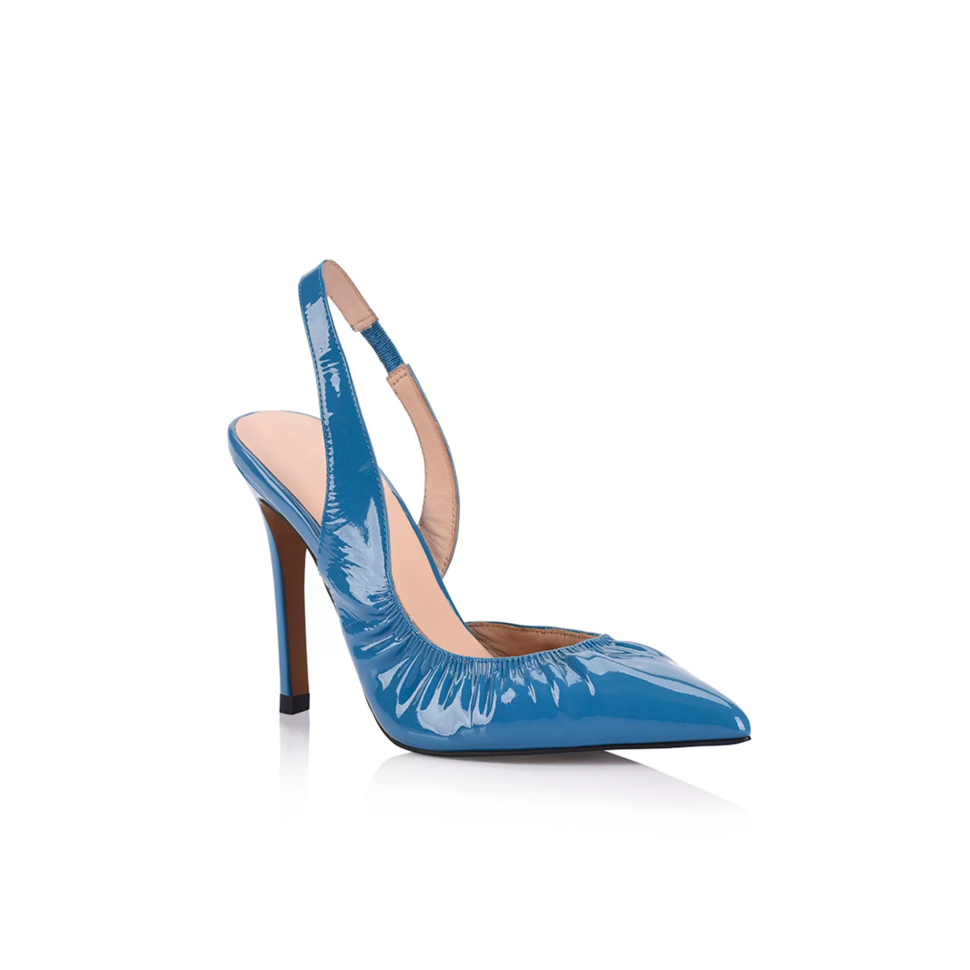 Elouise Pump Blue Patent