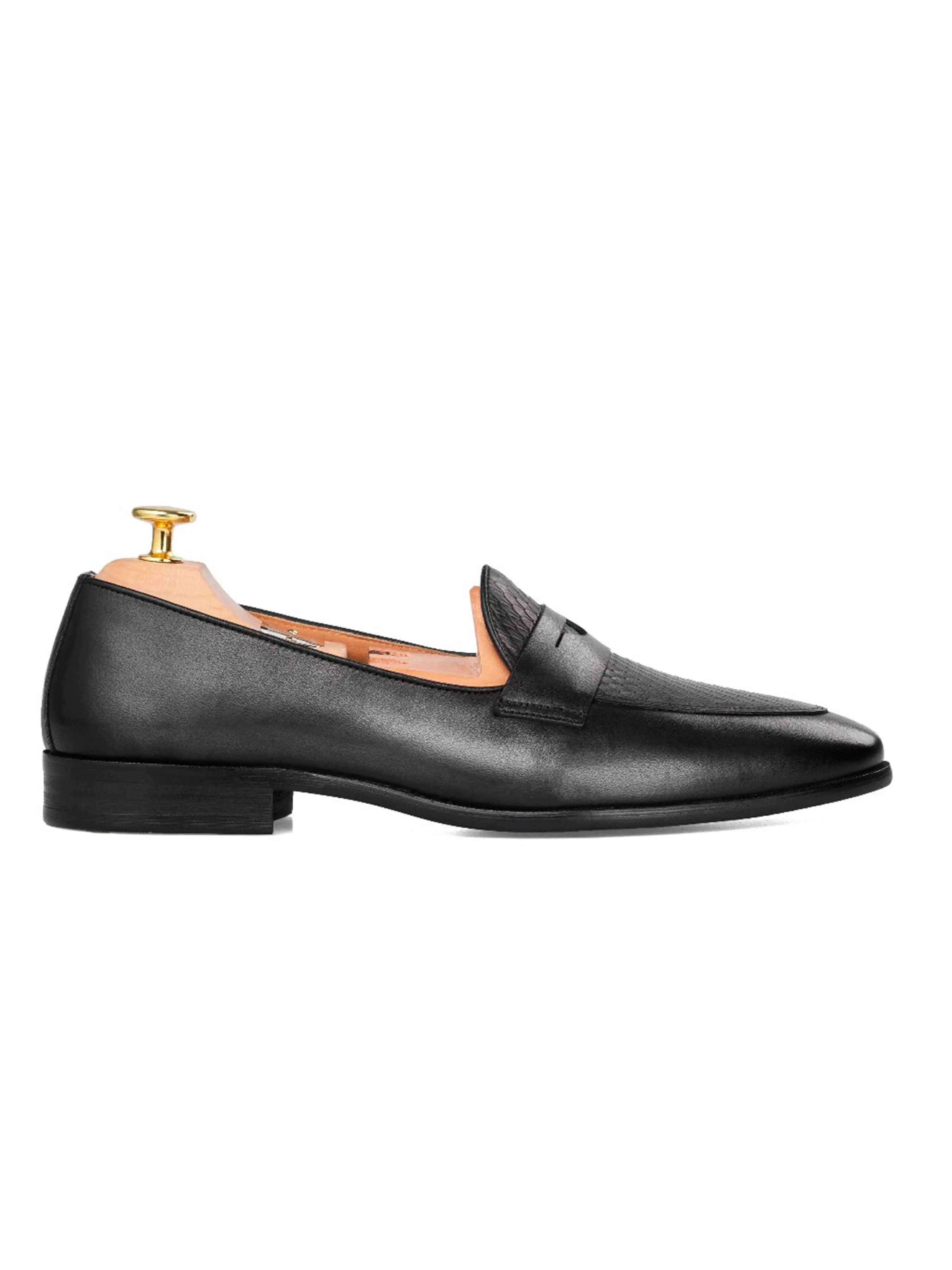 Enzo Belgian Loafer - Solid Black