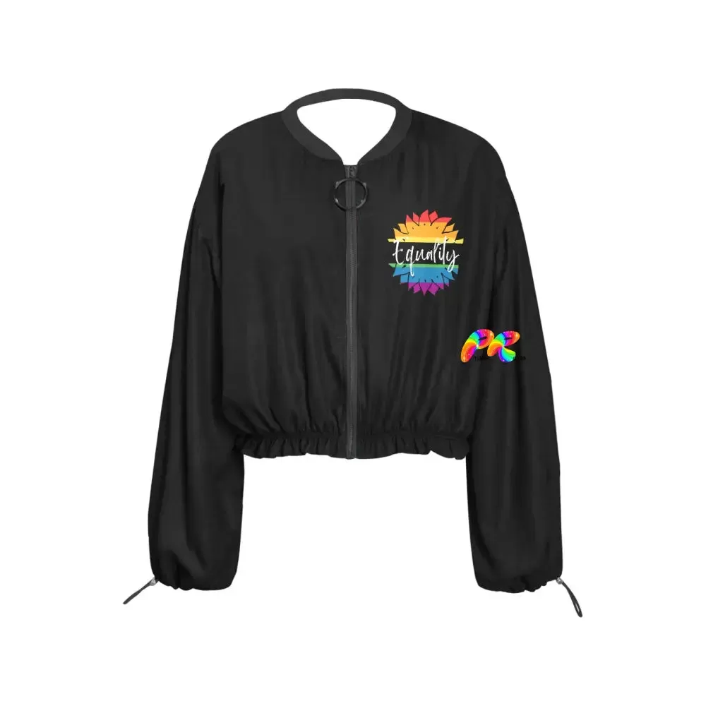 Equality Women's Chiffon Cropped Jacket