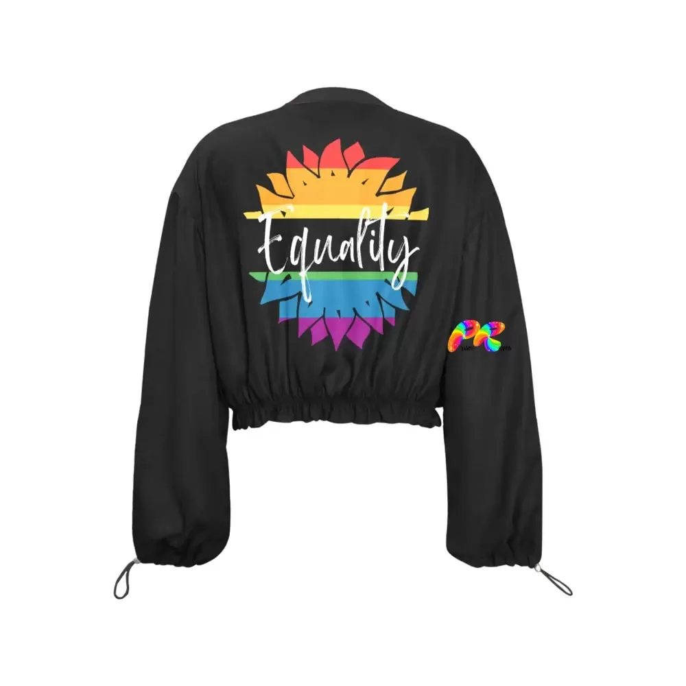 Equality Women's Chiffon Cropped Jacket