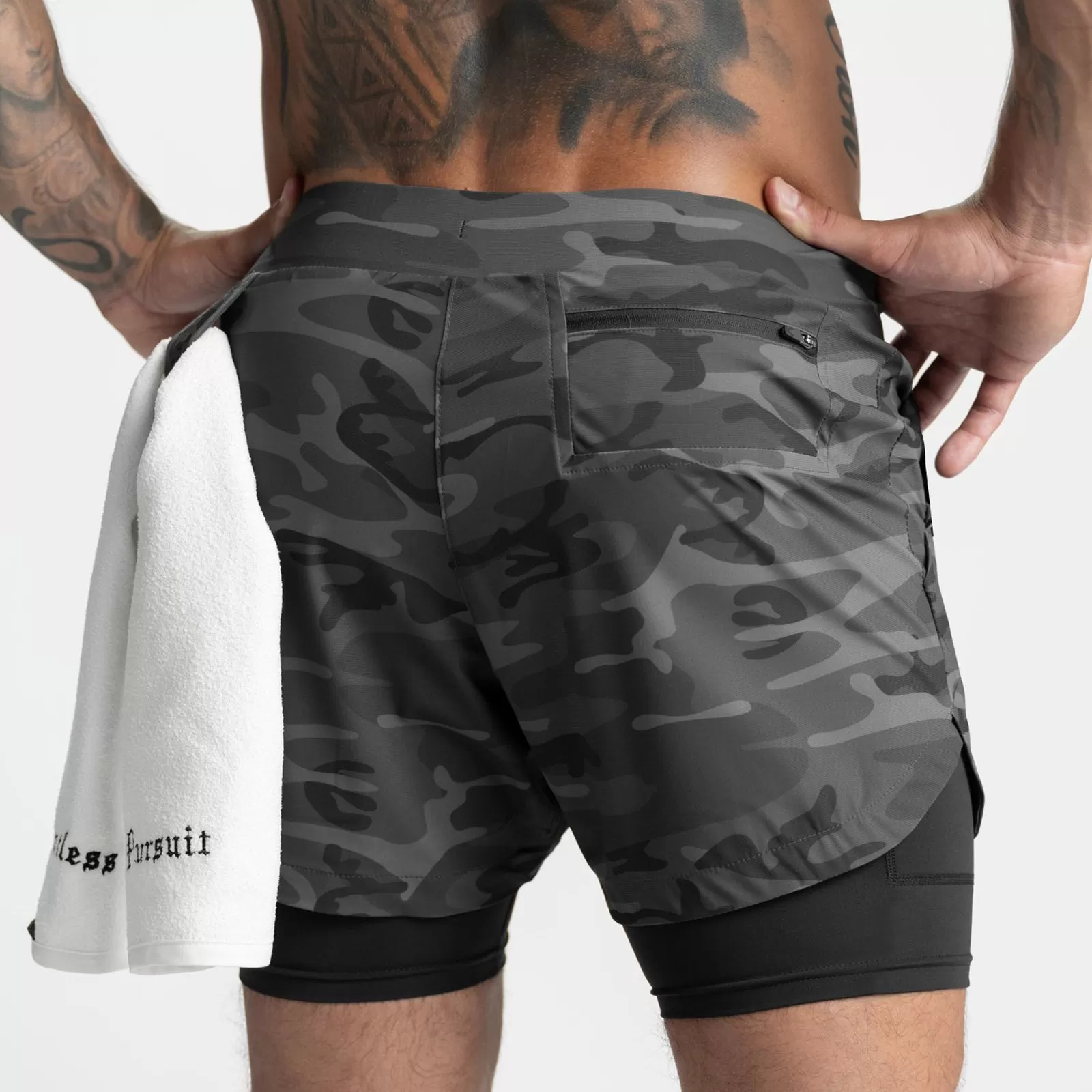 ESSENTIAL COLORFUL POCKET 2 IN 1 5'' INSEAM RUNNING SHORTS