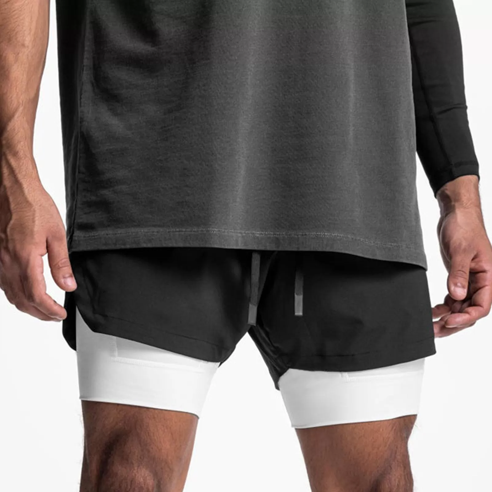 ESSENTIAL COLORFUL POCKET 2 IN 1 5'' INSEAM RUNNING SHORTS