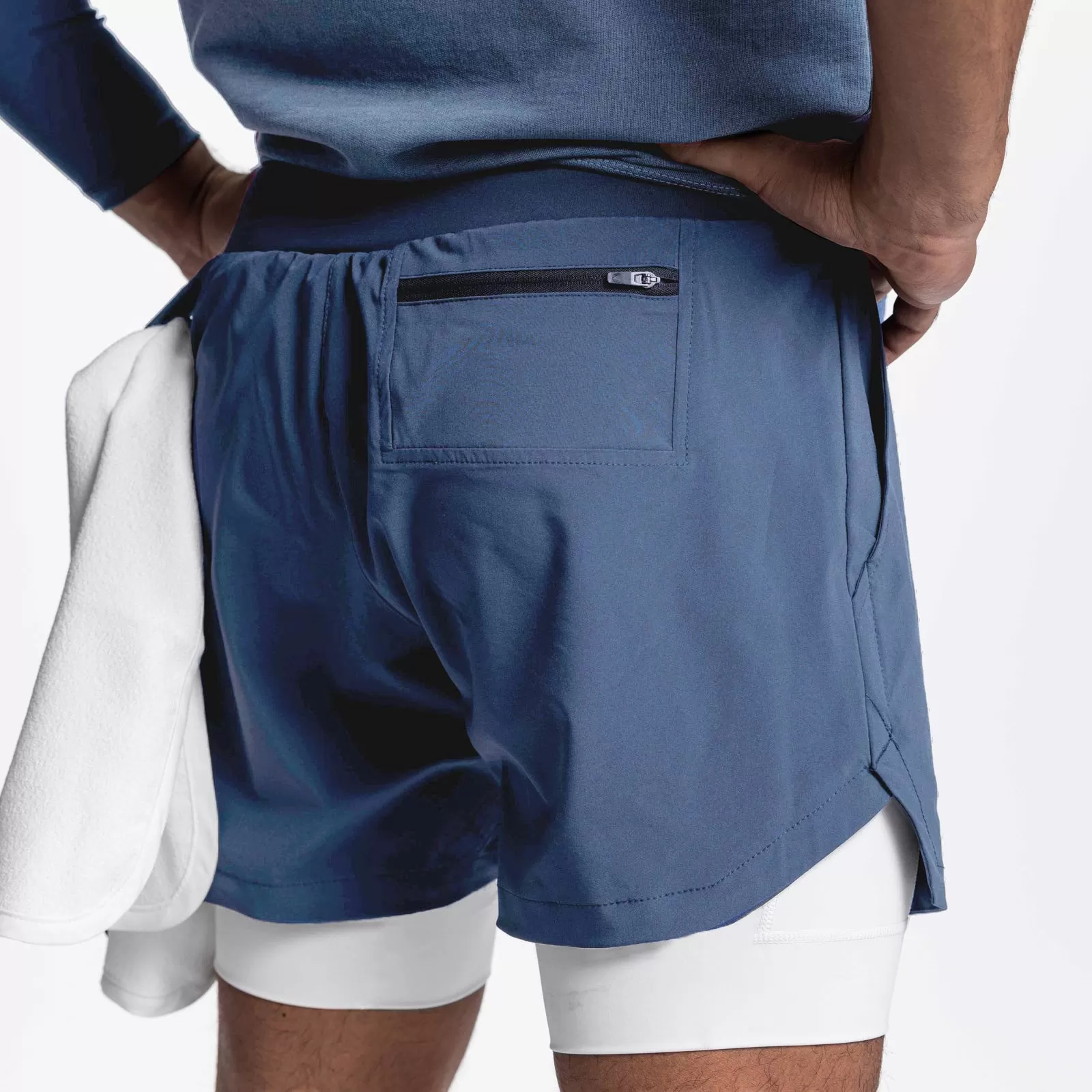 ESSENTIAL COLORFUL POCKET 2 IN 1 5'' INSEAM RUNNING SHORTS