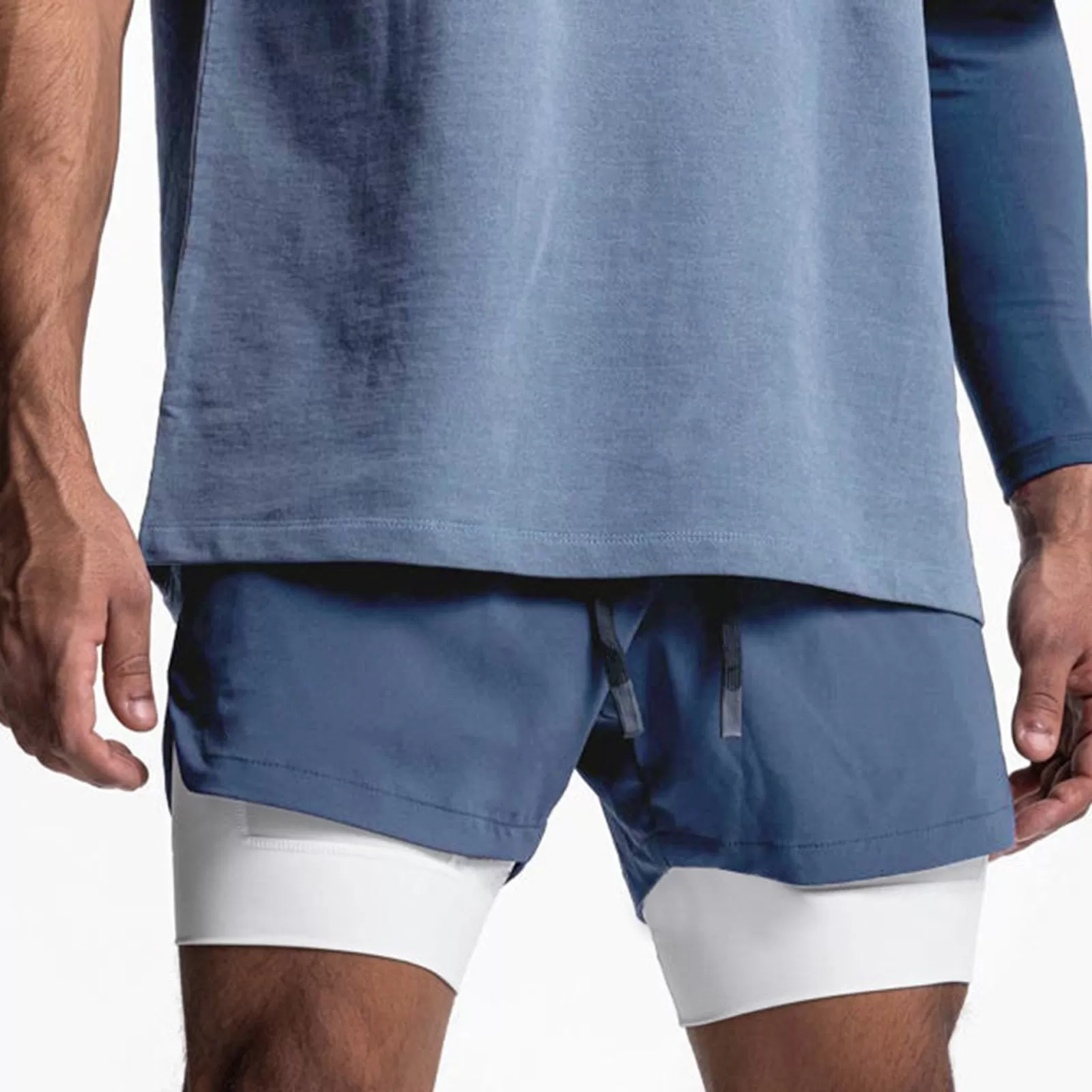 ESSENTIAL COLORFUL POCKET 2 IN 1 5'' INSEAM RUNNING SHORTS