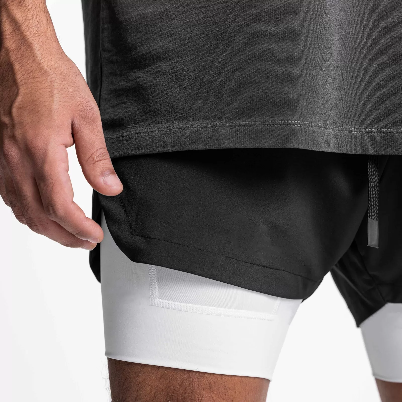 ESSENTIAL COLORFUL POCKET 2 IN 1 5'' INSEAM RUNNING SHORTS