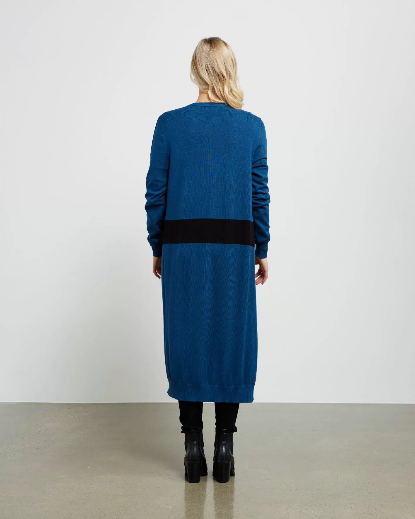 Et Alia Kyle Knit Cardi - Antique Blue/Black