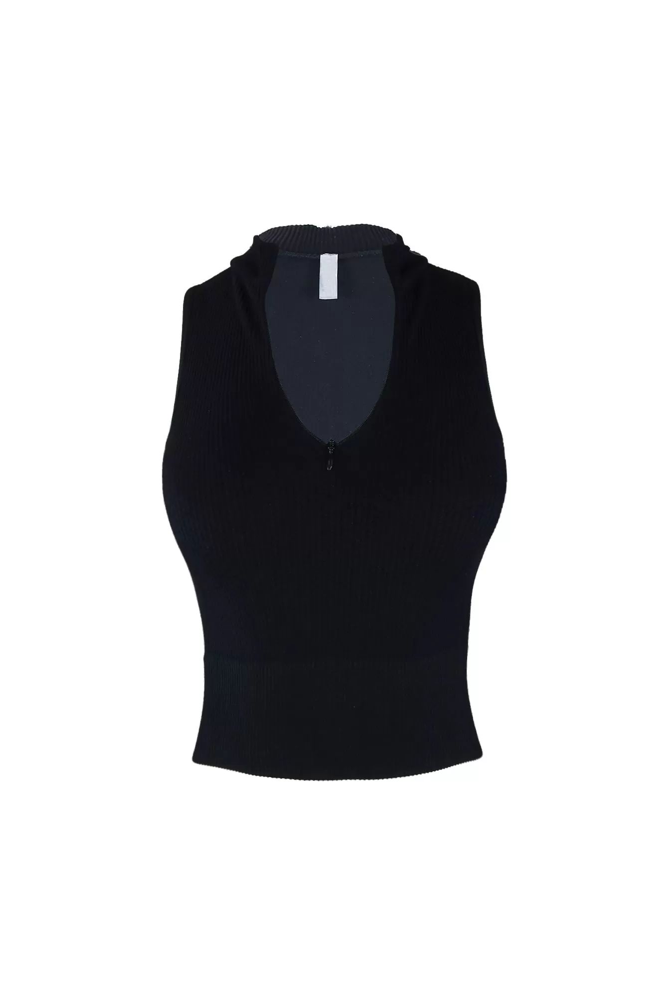 Everlasting Mock Neck Sleeveless Crop Top