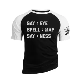 EYE MAP NESS RAGLAN GRAPHIC TEE