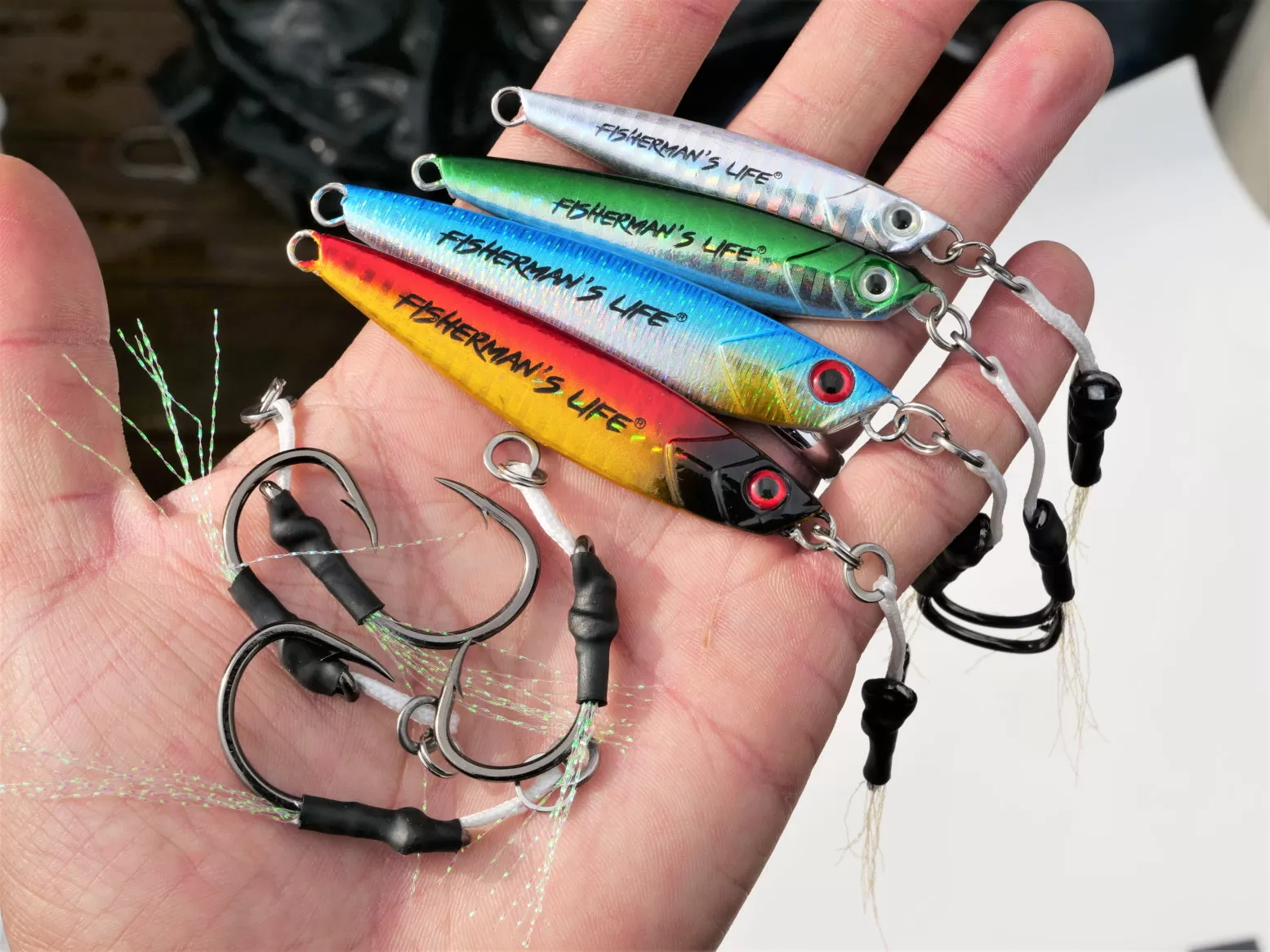 Fisherman's Life® Jiggy Jigs 20g, 30g, 40g 50g (Four Color Variations)