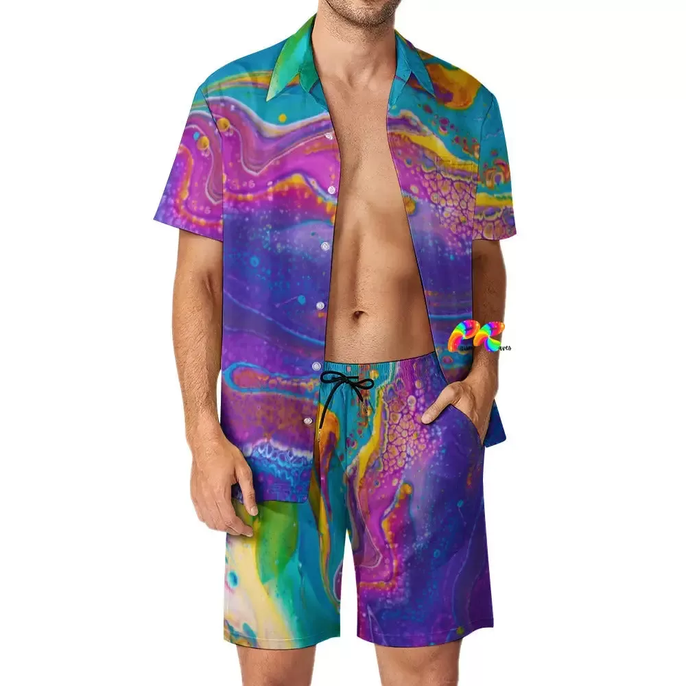 Fluidity Men's Matching Festival Shorts Set