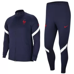 France training presentation Soccer tracksuit 2020/21 navy - Nike