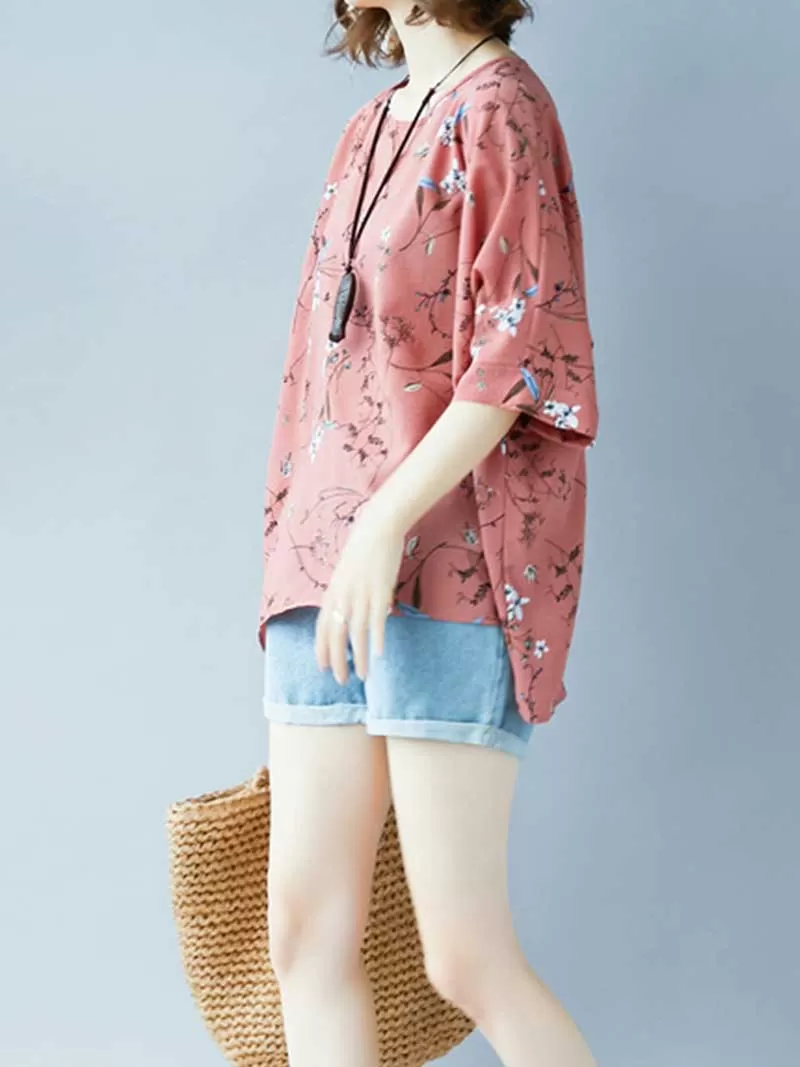 Game of Love Printed Floral Shirt Top