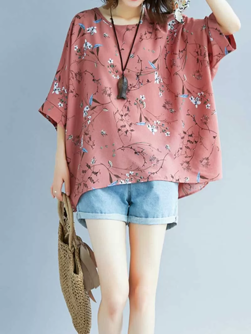 Game of Love Printed Floral Shirt Top