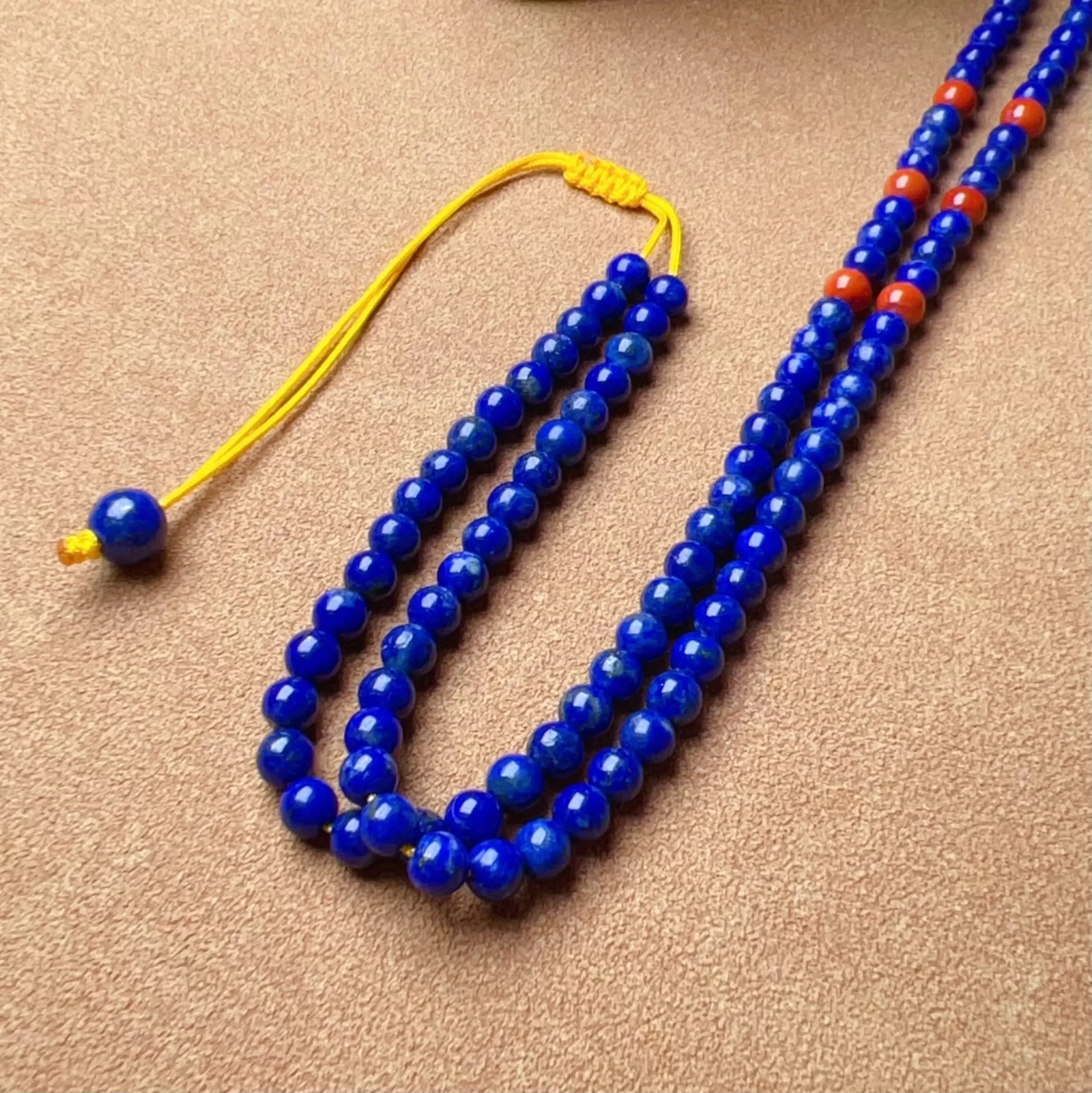 Genuine High-grade Amber Pendant Necklace Beaded with Agate Turquoise Lapis Lauzli | One of A Kind Handmade Jewelry Adjustable Style