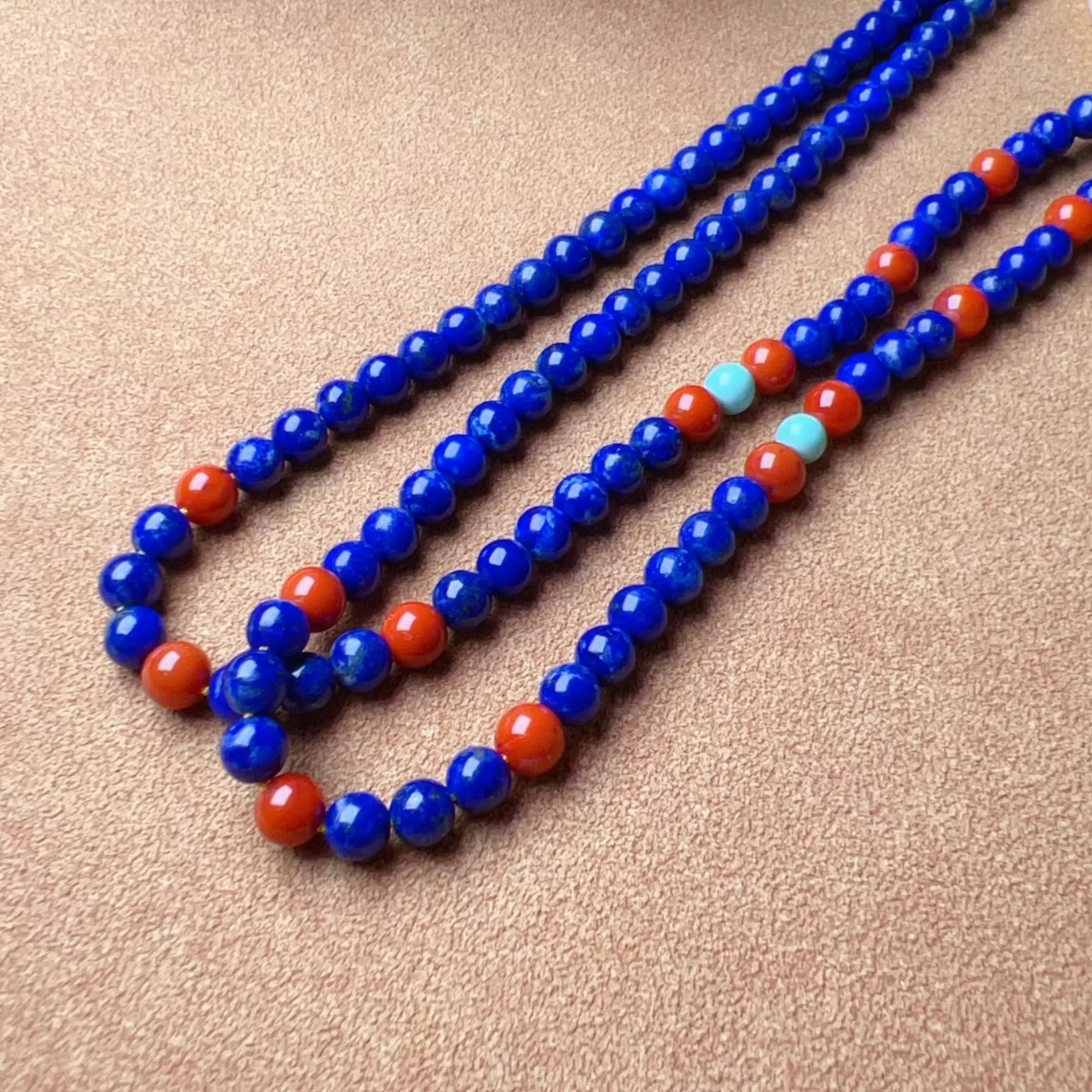 Genuine High-grade Amber Pendant Necklace Beaded with Agate Turquoise Lapis Lauzli | One of A Kind Handmade Jewelry Adjustable Style