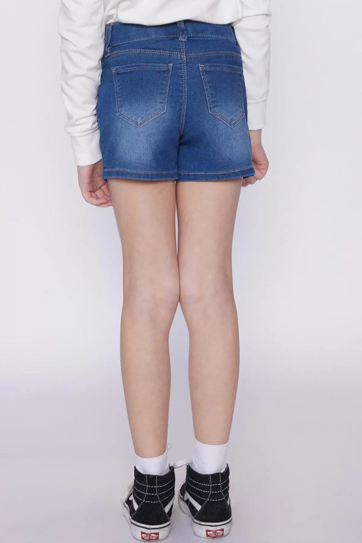 Girls Pull-On Denim Shorts