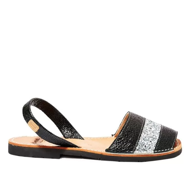 Glitter Leather Menorcan Sandal For Women - Hiker 1729