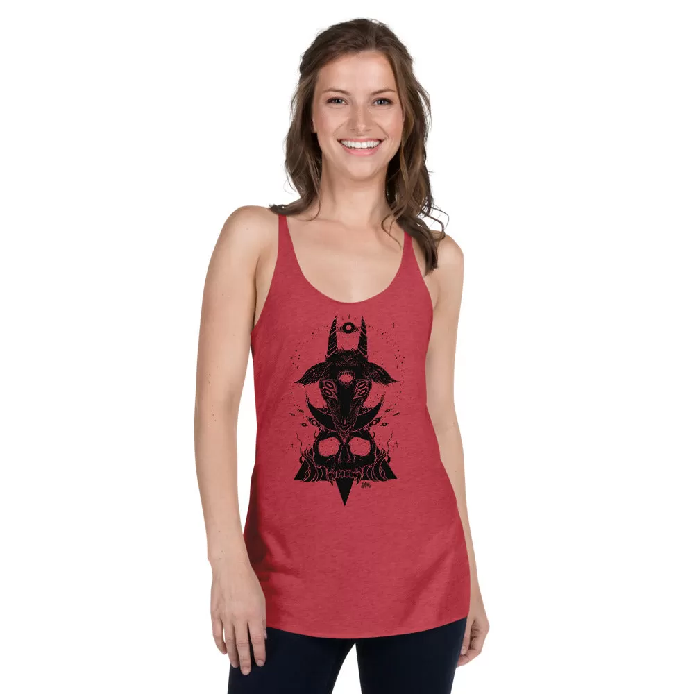 Goat & Skull, Racerback Tank Top