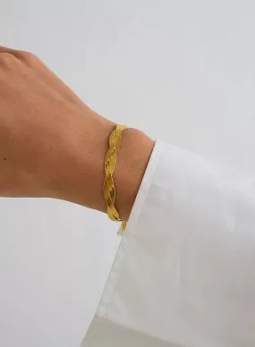 Gold Waterproof Braid Bracelet