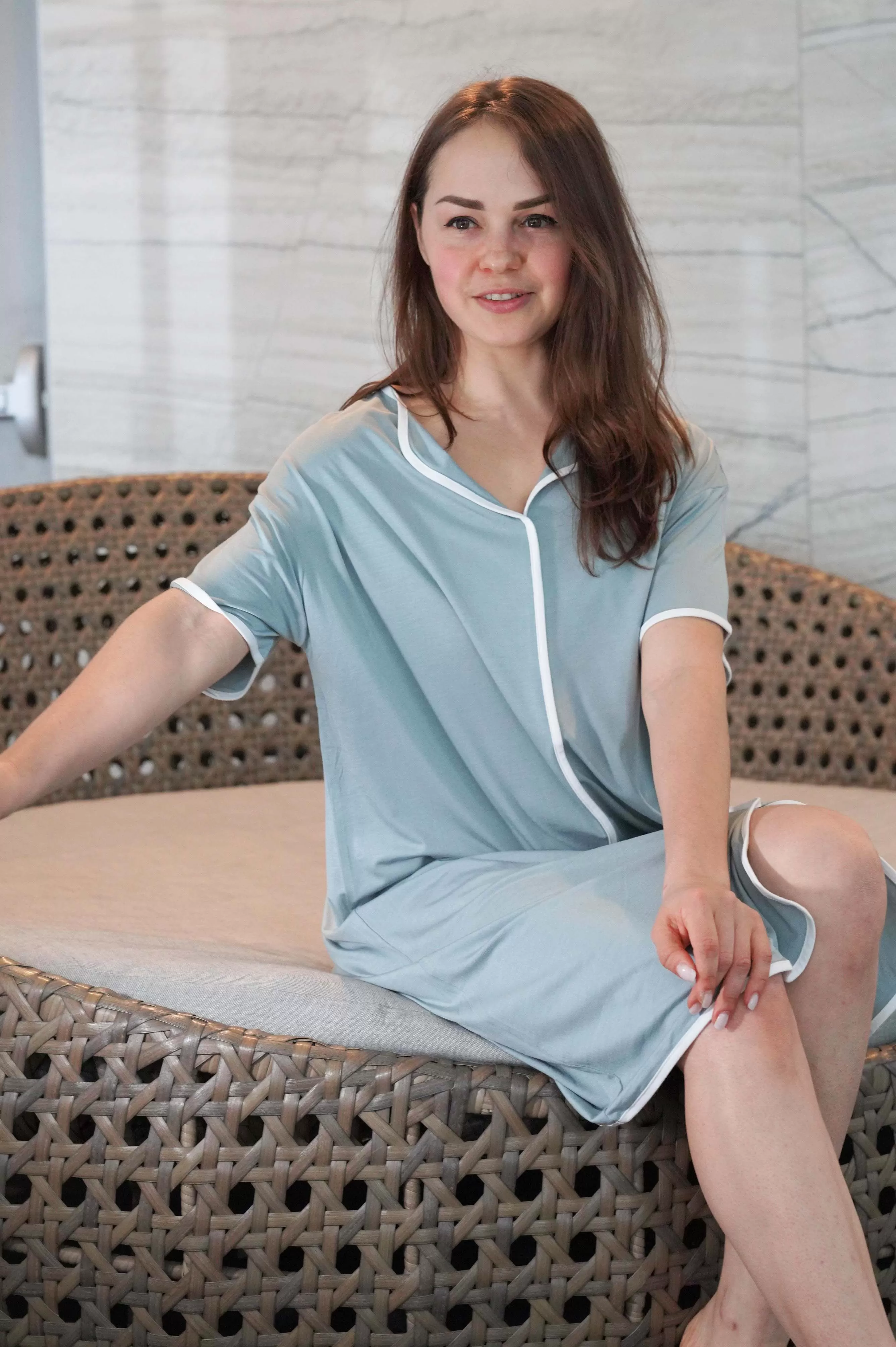 HARPER BAMBOO-BLEND PJ DRESS