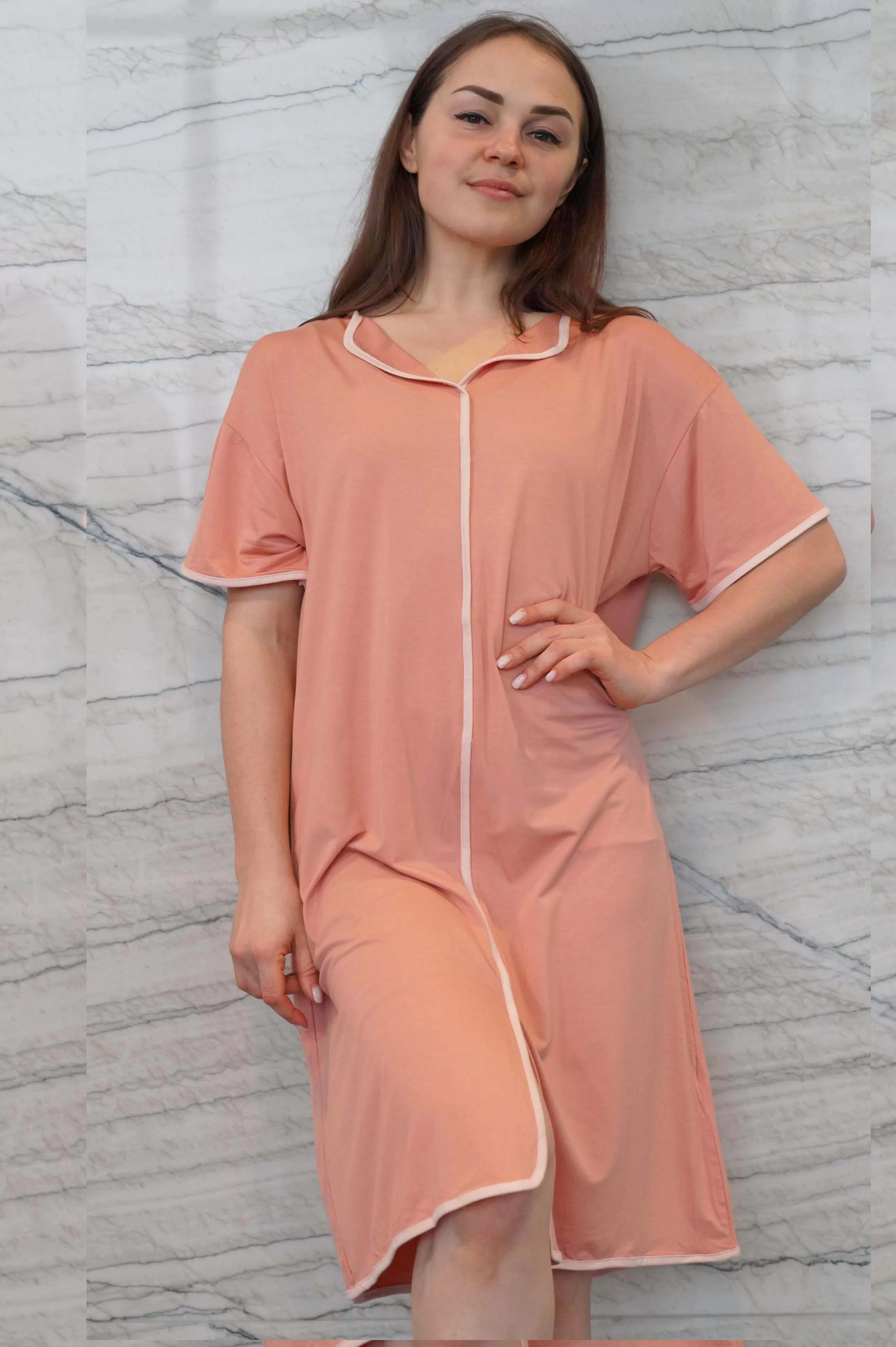 HARPER BAMBOO-BLEND PJ DRESS