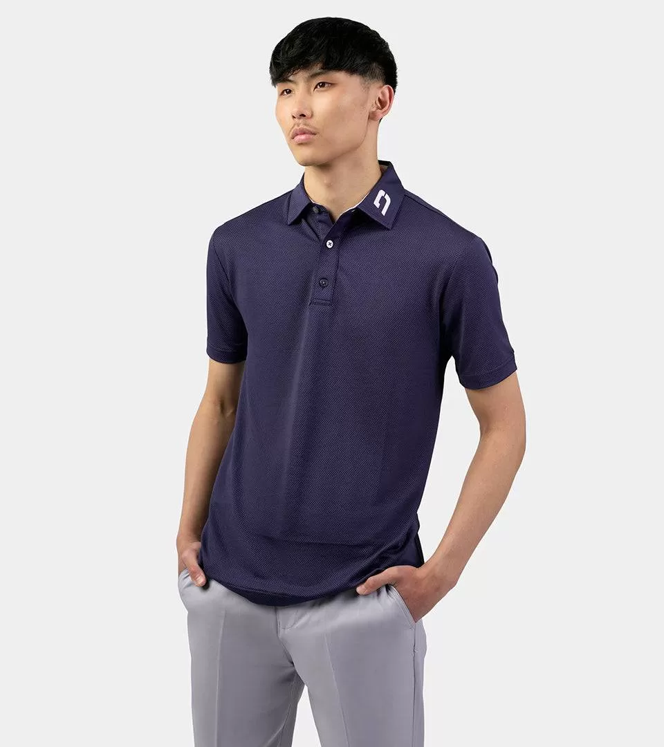 HONEYCOMB POLO - NAVY