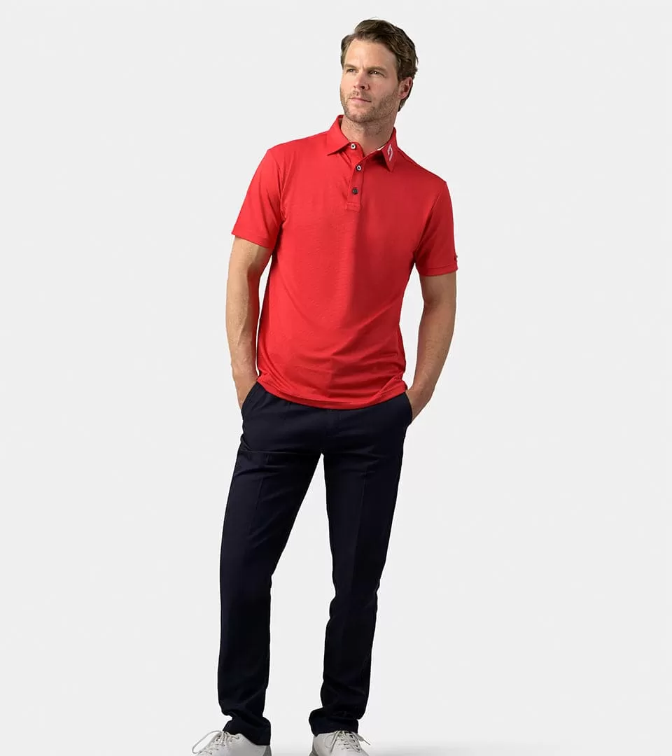 HONEYCOMB POLO - RED