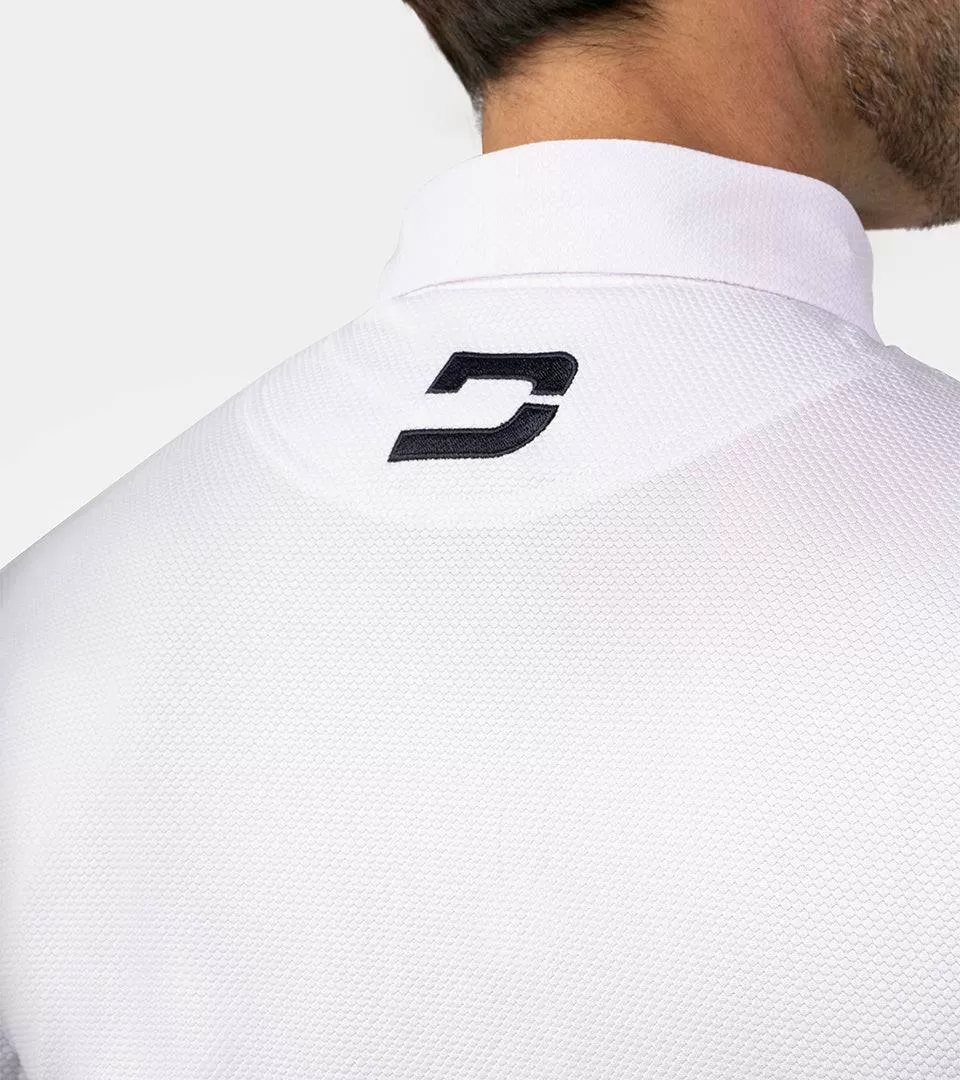 HONEYCOMB POLO - WHITE