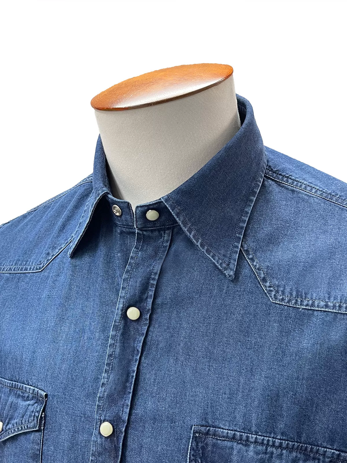 Indigo Denim Western Shirt