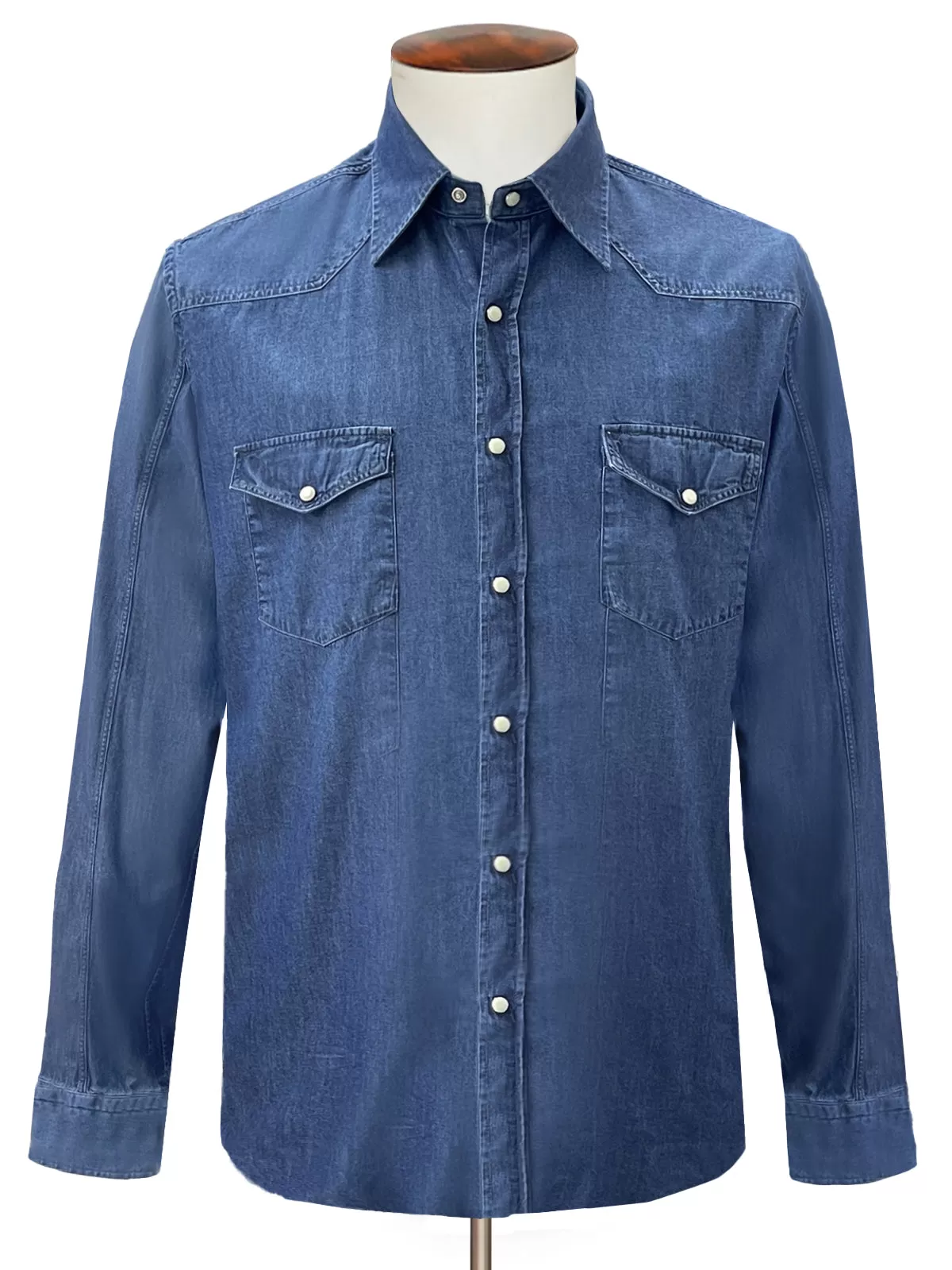 Indigo Denim Western Shirt