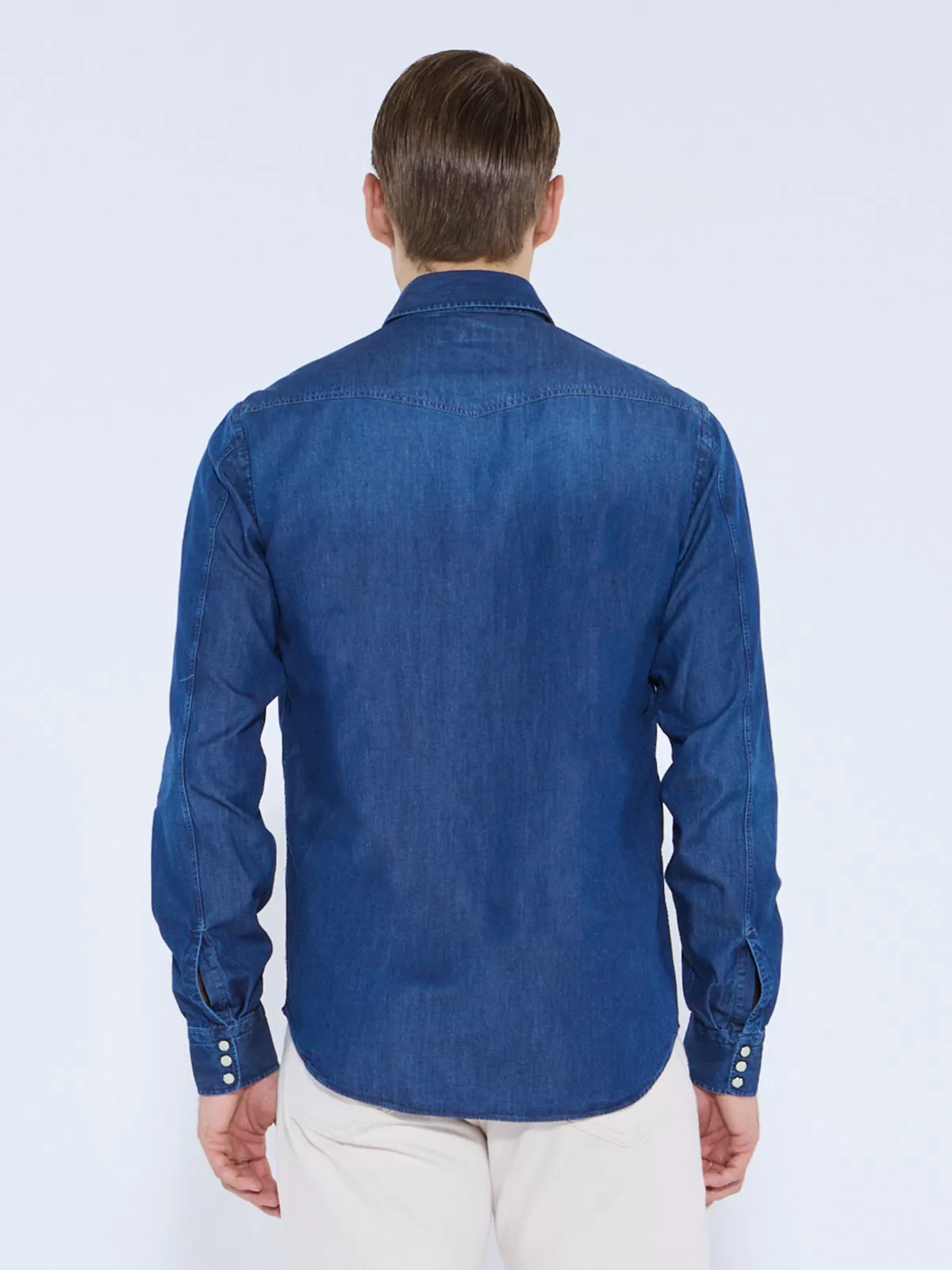 Indigo Denim Western Shirt