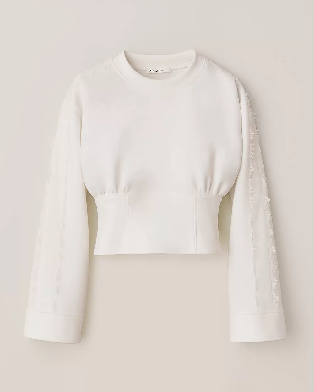 Ivory Corset Sweatshirt